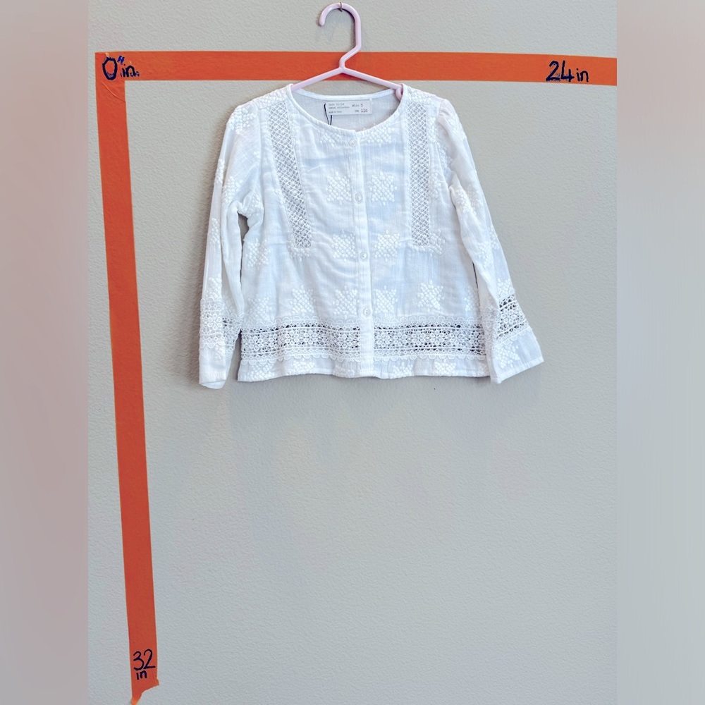 NWT Zara Girl blouse sz 5